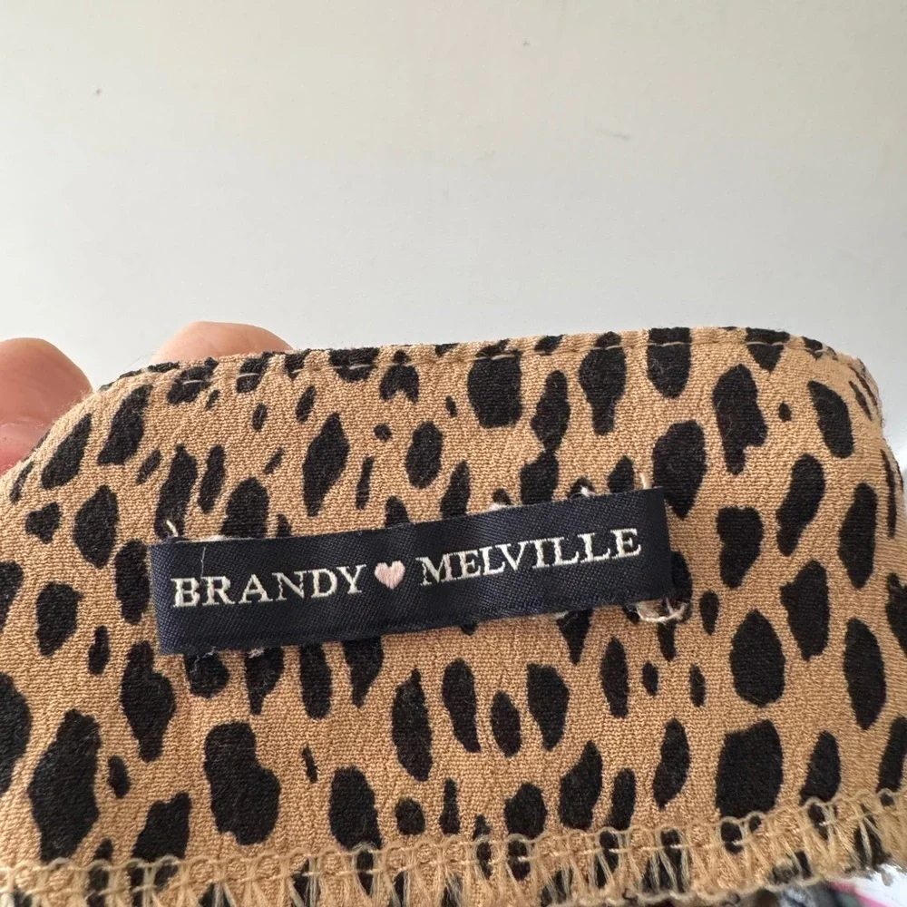 Brandy Melville Leopard Print Skirt - Picture 5 of 7